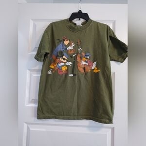 Green Mickey Mouse Character T-Shirt